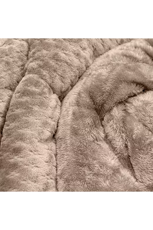 LINO Κουβερτοπάπλωμα Υπέρδιπλο (220x240) Lofti Taupe