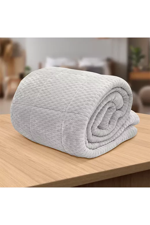 LINO Κουβερτοπάπλωμα Υπέρδιπλο (220x240) Lofti Ασημί