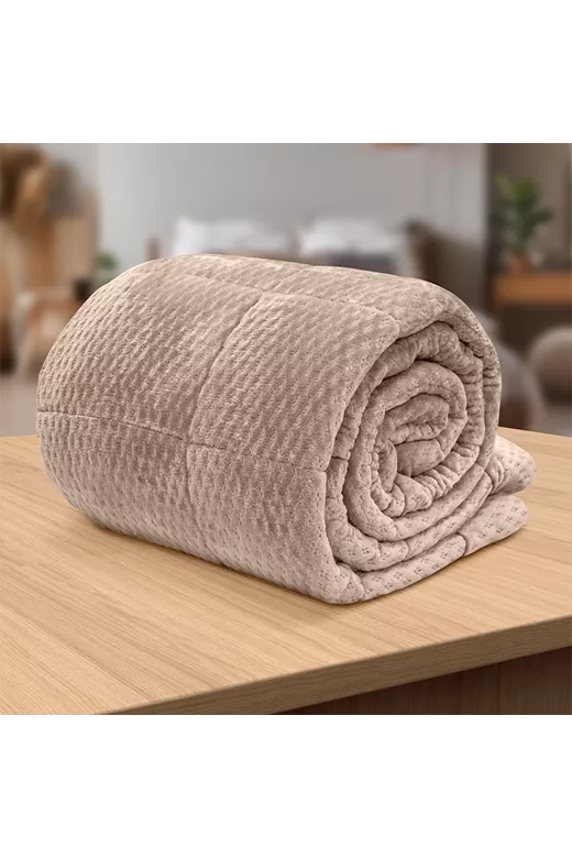 LINO Κουβερτοπάπλωμα Μονό (160x220) Lofti Taupe