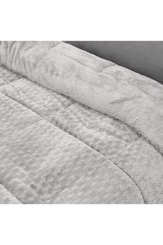 LINO Κουβερτοπάπλωμα Μονό (160x220) Lofti Ασημί