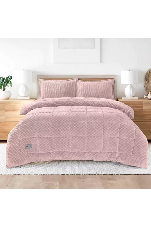 LINO Κουβερτοπάπλωμα Μονό (160x220) Lofti Λιλά