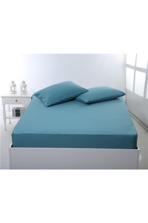 Σεντόνι με λάστιχο jersey (100cm x 200cm + 35cm) petrol