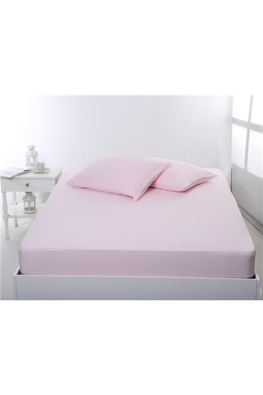 Σεντόνι με λάστιχο jersey (180cm x 200cm + 35cm) pink