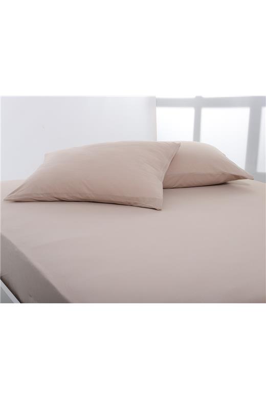 Ζευγάρι μαξιλαροθήκες jersey (50cm x 70cm) dark beige