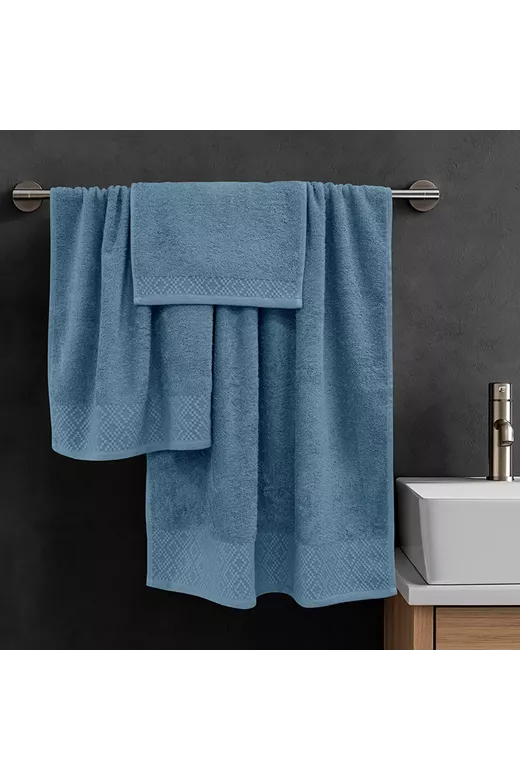 LINO Σετ πετσέτες 3τμχ (30x50,50x90,70x140) Serapha Πετρόλ