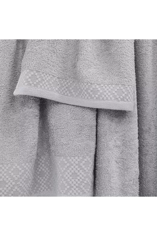 LINO Σετ πετσέτες 3τμχ (30x50,50x90,70x140) Serapha Ανοιχτό Γκρι