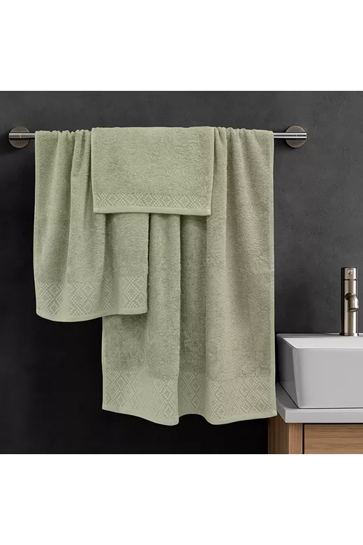 LINO Σετ πετσέτες 3τμχ (30x50,50x90,70x140) Serapha Λεμονί