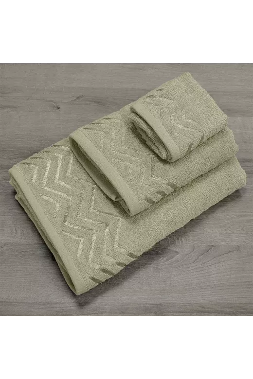 LINO Σετ πετσέτες 3τμχ (30x50,50x90,70x140) Wavie Λεμονί