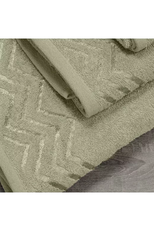 LINO Σετ πετσέτες 3τμχ (30x50,50x90,70x140) Wavie Λεμονί