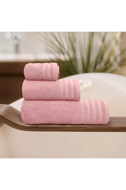 LINO Σετ πετσέτες 3τμχ (30x50,50x90,70x140) Veluva Κοραλί