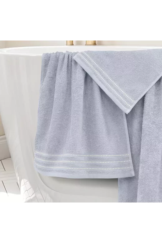 LINO Σετ πετσέτες 3τμχ (30x50,50x90,70x140) Veluva Ανοιχτό Γκρι