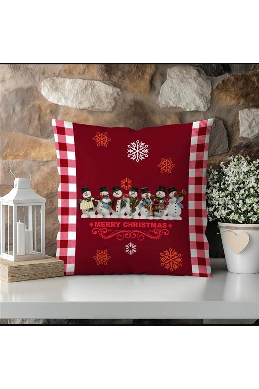 Διακοσμητικό μαξιλάρι Mcdecor Snow Red (045X045) - MCDECOR