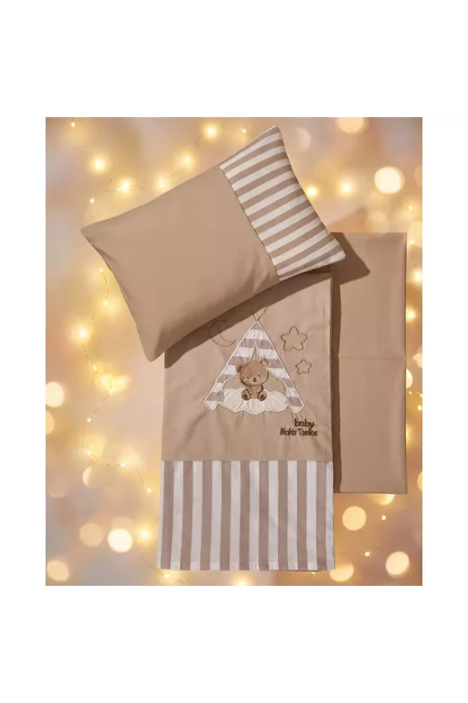 BOB  ΣΕΤ ΣΕΝΤ. BEBE  XΛ. 2*120x170cm 30x40cm  100% COTTON