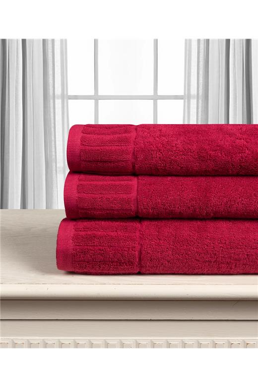 Βαμβακερή πετσέτα ΜΕΛΩΔΙΑ 600gsm (40cm x 60cm) crimson