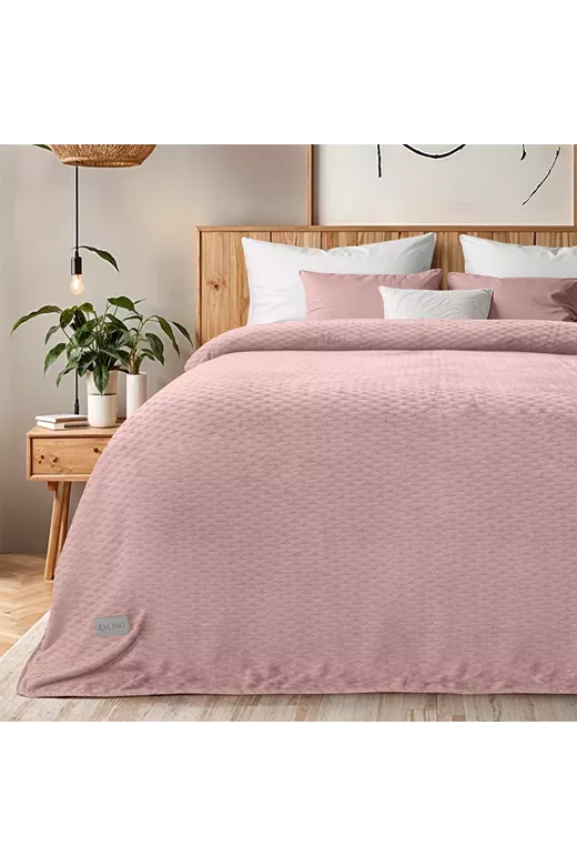 LINO Κουβέρτα Υπέρδιπλη (220x240) Flannel Lofti Λιλά
