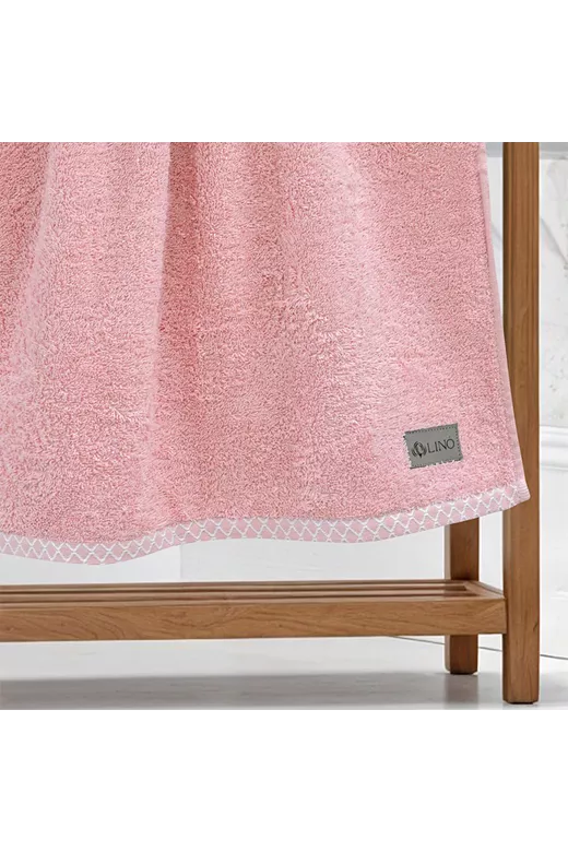 LINO Πετσέτα Προσώπου (50x90) Marley Κοραλί