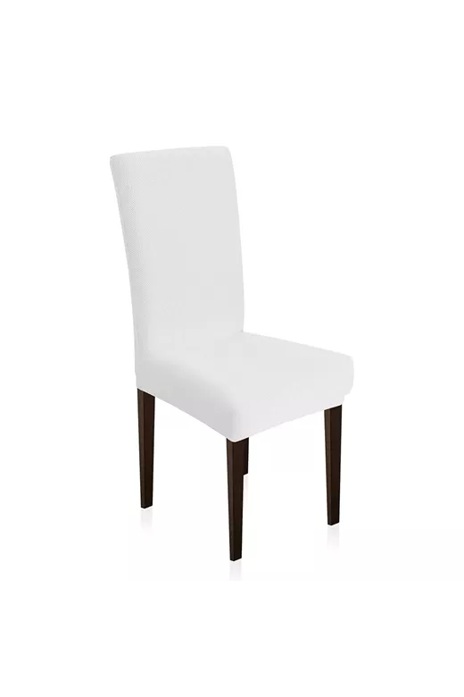 LINO Κάλυμμα Καρέκλας Ελαστικό Elegance Λευκό