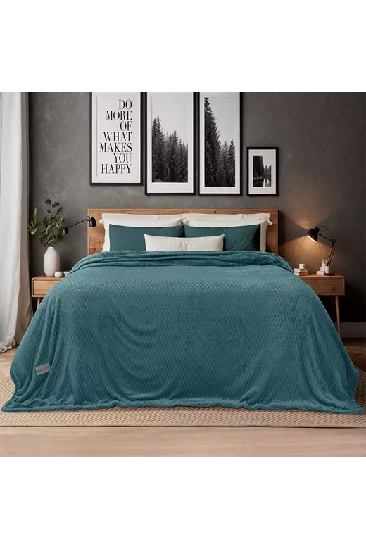 LINO Κουβέρτα Υπέρδιπλη (220x240) Sherpa Lofti Ντένιμ