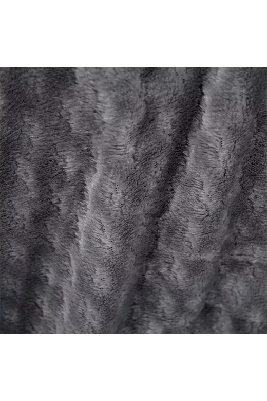 LINO Κουβέρτα Υπέρδιπλη (220x240) Sherpa Lofti Γκρι