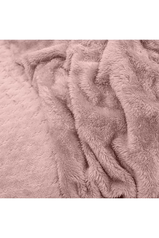 LINO Κουβέρτα Υπέρδιπλη (220x240) Sherpa Lofti Λιλά