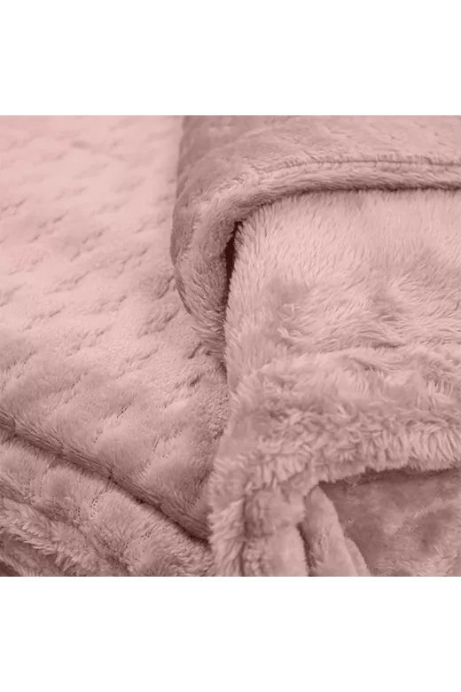 LINO Κουβέρτα Μονή (160x220) Sherpa Lofti Λιλά