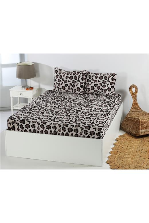 Fleece σεντόνι με λάστιχο και μαξιλαροθήκες (160cm x 200cm + 30cm) design 2