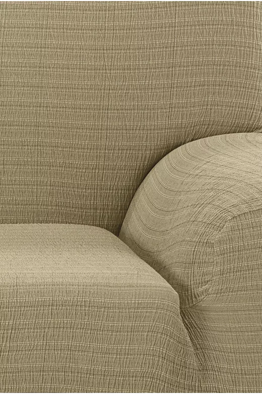 Ελαστικό Κάλυμμα Διθέσιου Καναπέ Akari Μπεζ - MCDECOR