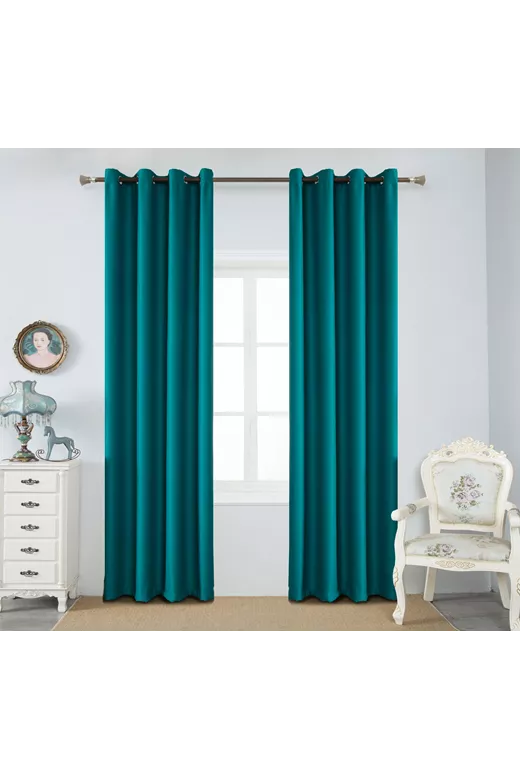 Κουρτίνα Συσκότισης με Τρούκς (140X265) Mcdecor Blackout Πράσινο - MCDECOR