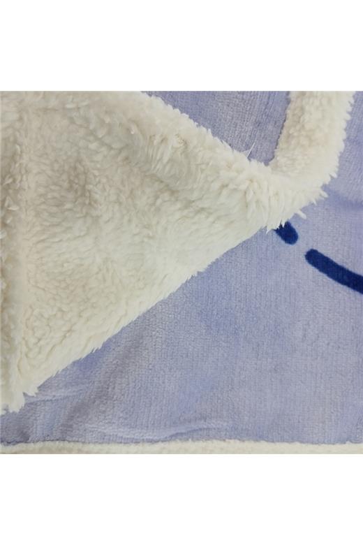 Κουβέρτα Βελουτέ Με Προβατάκι Bebe (110X140) Mcdecor Hippo - MCDECOR