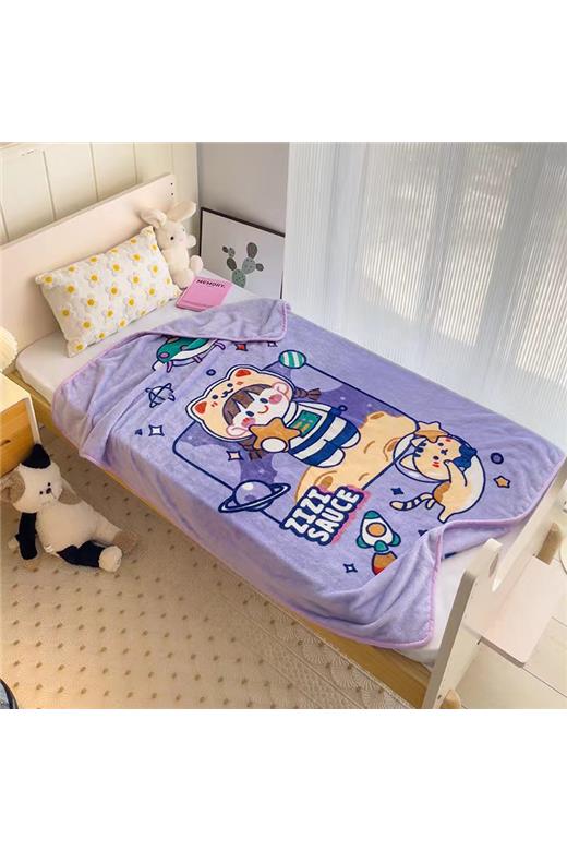 Κουβέρτα Βελουτέ Με Προβατάκι Bebe (110X140) Mcdecor Space - MCDECOR