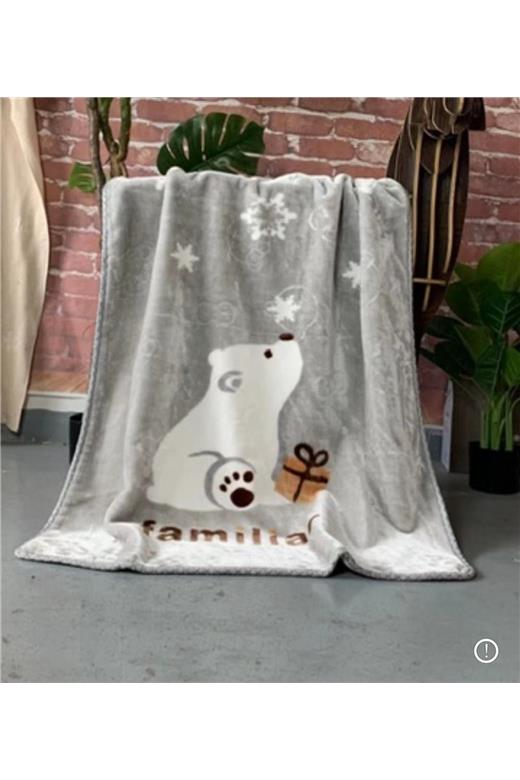 Κουβέρτα Βελουτέ Bebe (100X130) Mcdecor Family Grey - MCDECOR