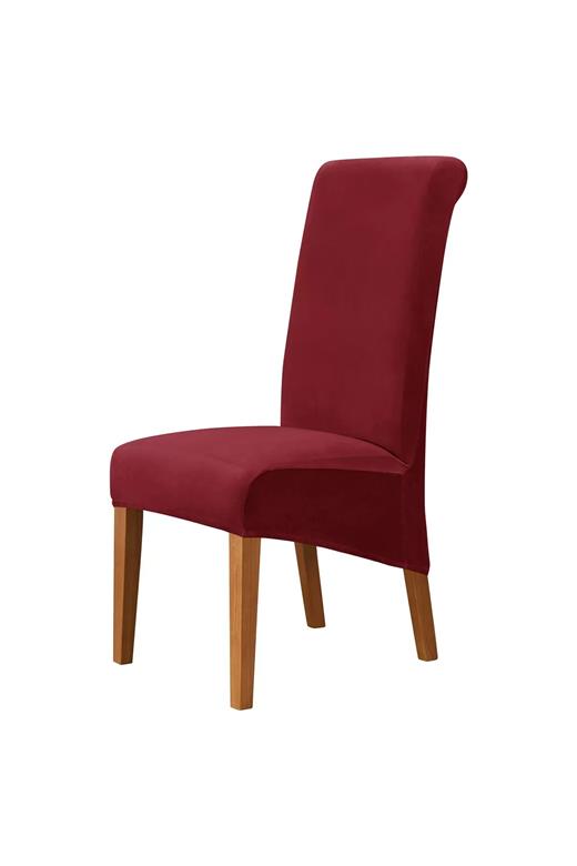 Σετ (2 Τμχ) Ελαστικά Καλύμματα Καρεκλών Με Πλάτη Soft Μπορντό - MCDECOR