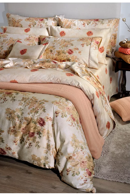 Σετ σεντόνια βαμβακοσατέν S885 English Rose