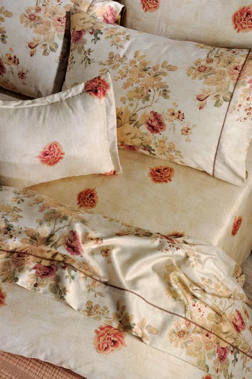 Σετ σεντόνια βαμβακοσατέν S885 English Rose