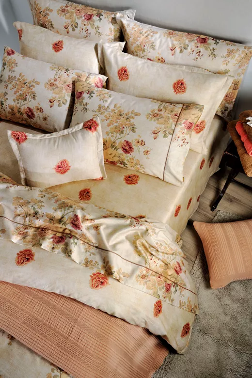 Σετ σεντόνια βαμβακοσατέν S885 English Rose