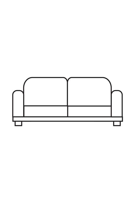 Ελαστικό Κάλυμμα Διθέσιου Καναπέ Tunez Γκρί - MCDECOR