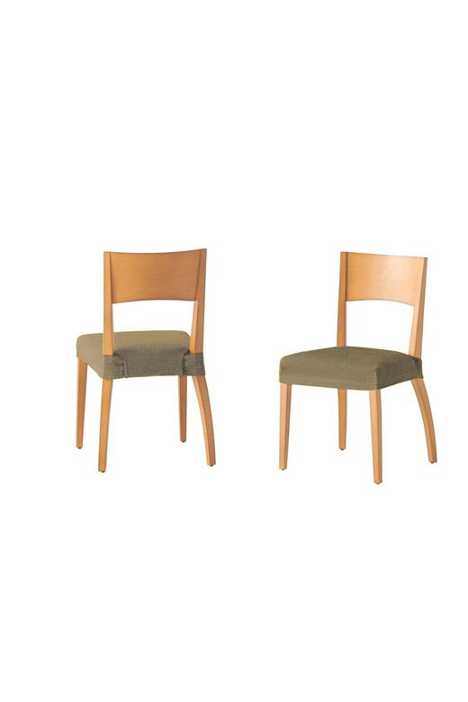 Σετ (2 Τμχ) Ελαστικά Καλύμματα Καπάκια Καρεκλών Tunez Λινό - MCDECOR