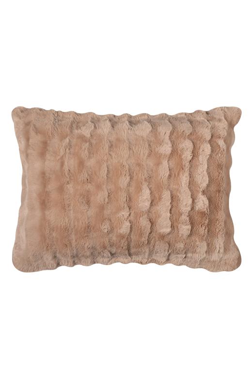 Μαξιλαροθήκη burble (50cm x 70cm) ανοιχτό καφέ 