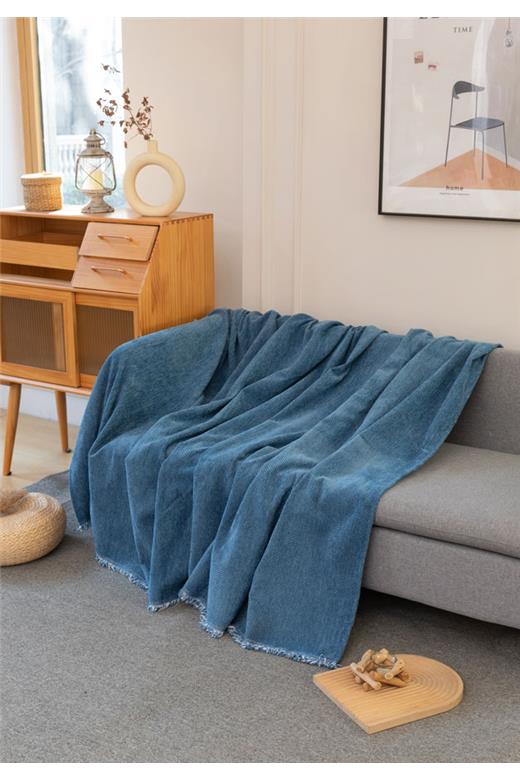 Ριχτάρι Τριθέσιου (180X280) Mcdecor Herr Μπλέ - MCDECOR