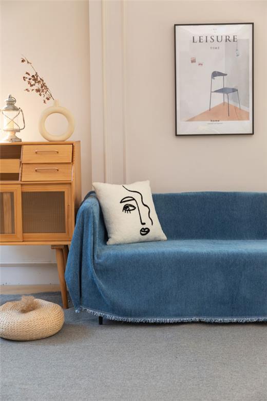 Ριχτάρι Διθέσιου (180X240) Mcdecor Herr Μπλέ - MCDECOR