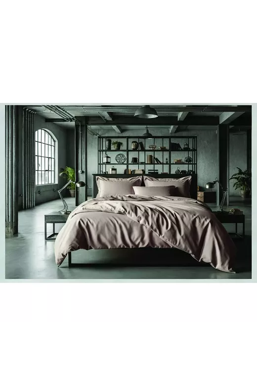 ΣΕΤ ΣΕΝΤ KING ΧΛ  LOFT BEIGE 2*270Χ290CM 2*50X70CM 100% COT/SATIN 210TC