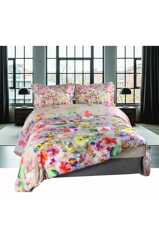 BLOOM  KING ΚΟΥΒΕΡΛΙ 240x250cm 2*50x70cm 210TC C/S