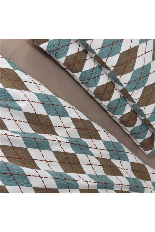 ΝΕΧΤ 3204  ΣΕΤ ΣΕΝΤΟΝΙΑ ΦΑΝΕΛΑ 100%CΟΤ. 170Χ240  ΑQUΑ 3ΤΕΜ