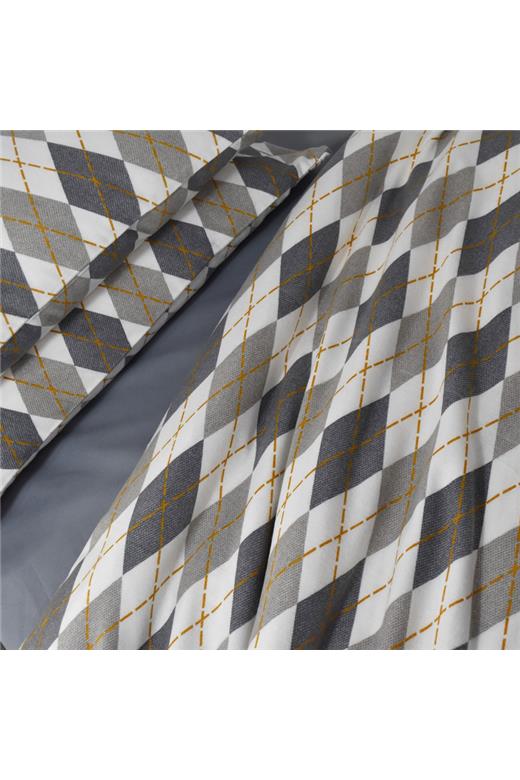 ΝΕΧΤ 3204  ΣΕΤ ΣΕΝΤΟΝΙΑ ΦΑΝΕΛΑ 100%CΟΤ. 170Χ240  ΜΠΕΖ 3ΤΕΜ