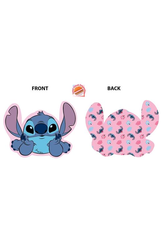 Mini Μαξιλάρι 3D AOP Disney Home Stitch 688 20 cm Pink 100% Velboa