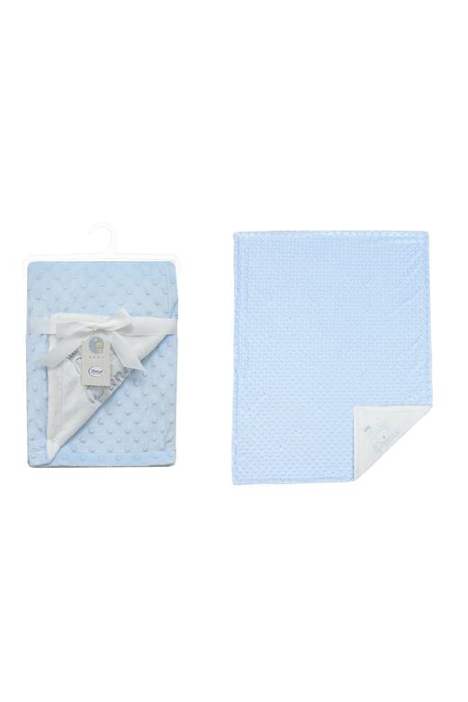 Κουβέρτα Minky Bubble bebe 420 gr/m² Prince 33 75X100 Sky Blue 100% Polyester