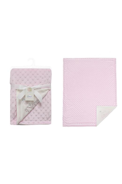 Κουβέρτα Minky Bubble bebe 420 gr/m² Princess 34 75X100 Pink 100% Polyester