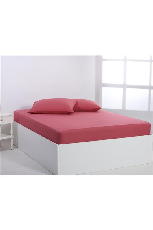 Βαμβακερό σεντόνι essentials (105cm x 200cm + 35cm) baroque rose