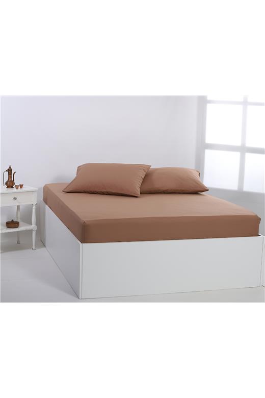 Βαμβακερό σεντόνι essentials (225cm x 267cm) praline