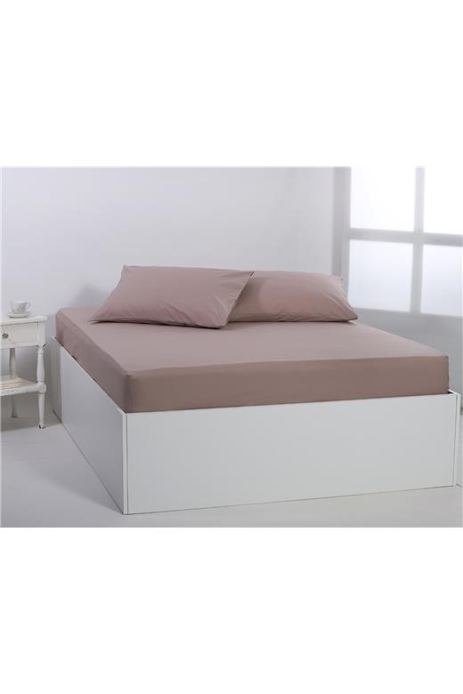 Βαμβακερό σεντόνι essentials (225cm x 267cm) mashroom